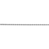 10k White Gold 1.5mm Diamond-cut Rope Chain-WBC-10K012W-28