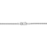 10k White Gold 1.5mm Diamond-cut Rope Chain-WBC-10K012W-8