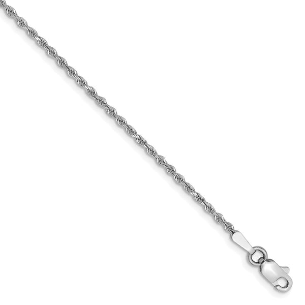 10k White Gold 1.5mm Diamond-cut Rope Chain-WBC-10K012W-8