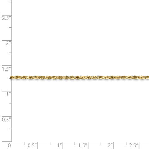 14k 1.75mm D/C Rope with Lobster Clasp Chain-WBC-014L-7