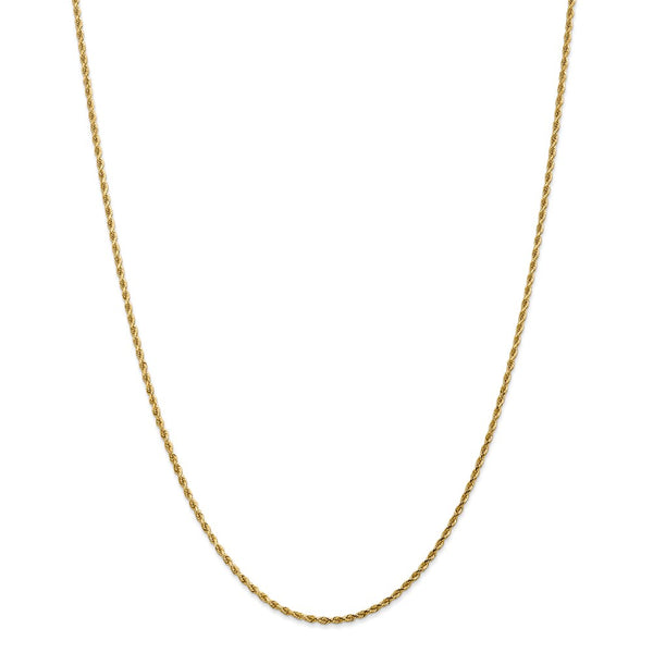 14k 1.75mm D/C Rope with Lobster Clasp Chain-WBC-014L-14