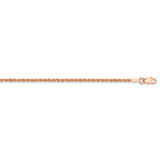 14k Rose Gold 1.75mm D/C Rope with Lobster Clasp Chain-WBC-014R-30