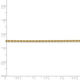 14k 2mm Regular Rope Chain-WBC-014S-7