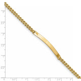 14k Two Strand Rope ID Bracelet-WBC-014SD-8