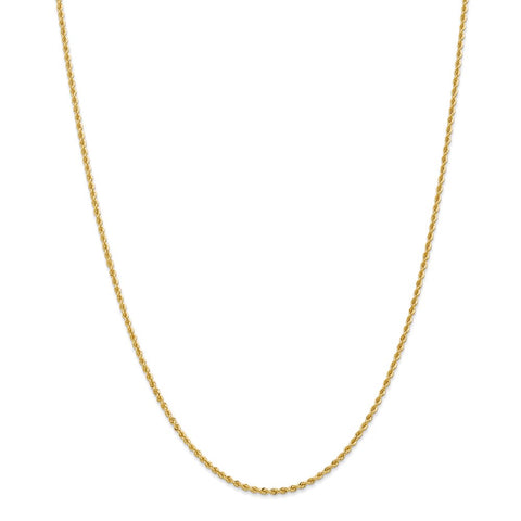 14k 2mm Regular Rope Chain-WBC-014S-22