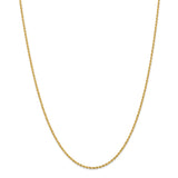 14k 2mm Regular Rope Chain-WBC-014S-28