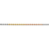 14k Tri-Color 1.75mm D/C Rope Chain-WBC-014TC-7