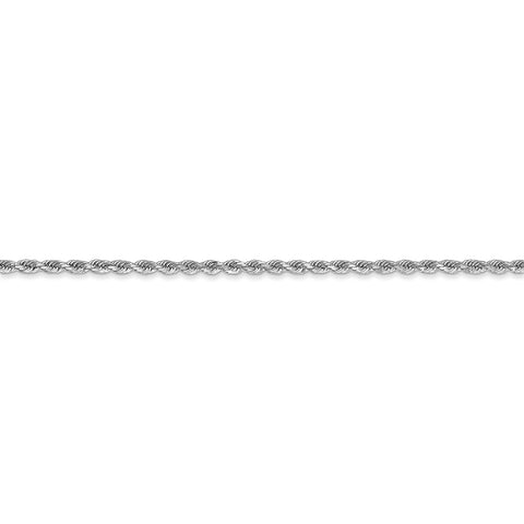 10k White Gold 1.75mm Diamond-cut Rope Chain-WBC-10K014W-24