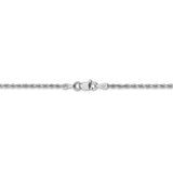 14k White Gold 1.75mm D/C Rope with Lobster Clasp Chain-WBC-014W-7