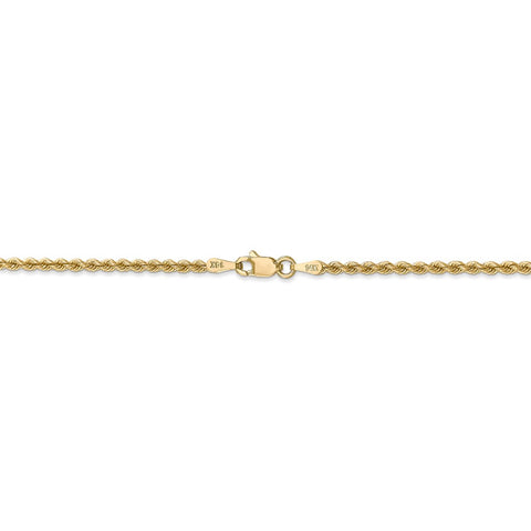 14k 2.25mm Regular Rope Chain-WBC-016S-20