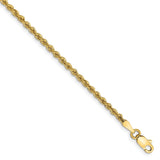 14k 2.25mm Regular Rope Chain-WBC-016S-8