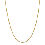 14k 2.25mm Regular Rope Chain-WBC-016S-26