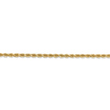 14k 2.25mm D/C Rope with Lobster Clasp Chain-WBC-018L-7