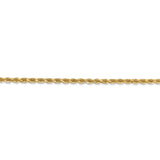 14k 2.25mm D/C Rope with Lobster Clasp Chain-WBC-018L-16