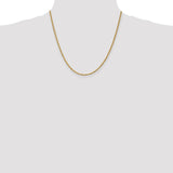 14k 2.25mm D/C Rope with Lobster Clasp Chain-WBC-018L-20