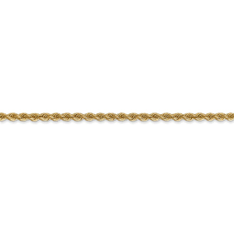 14k 2.5mm Regular Rope Chain-WBC-018S-22