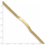 14k Two Strand Rope ID Bracelet-WBC-018SD-7