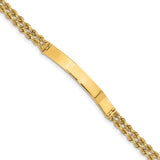 14k Two Strand Rope ID Bracelet-WBC-018SD-8