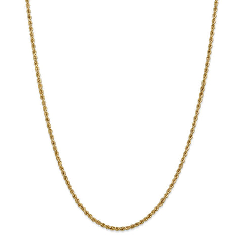 14k 2.5mm Regular Rope Chain-WBC-018S-18