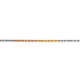 14k Tri-Color 2.5mm D/C Rope Chain-WBC-018TC-18