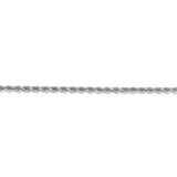 14k White Gold 2.25mm D/C Rope with Lobster Clasp Chain-WBC-018W-20