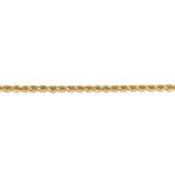 14k 2.75mm Diamond-cut Rope with Lobster Clasp Chain-WBC-021L-30