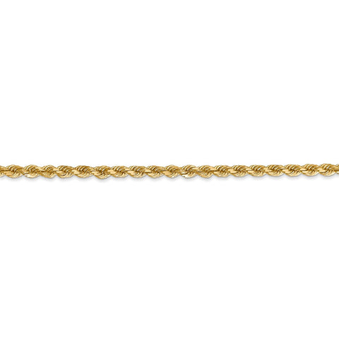 14k 2.75mm Diamond-cut Rope with Lobster Clasp Chain-WBC-021L-16