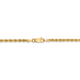 14k 2.75mm Diamond-cut Rope with Lobster Clasp Chain-WBC-021L-22