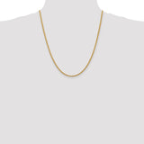 14k 2.75mm Diamond-cut Rope with Lobster Clasp Chain-WBC-021L-22