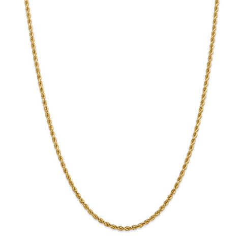 14k 2.75mm Diamond-cut Rope with Lobster Clasp Chain-WBC-021L-18