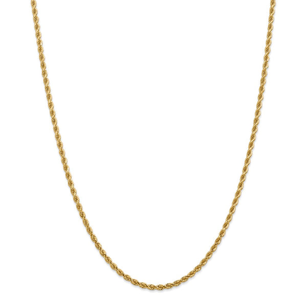 14k 2.75mm Diamond-cut Rope with Lobster Clasp Chain-WBC-021L-36