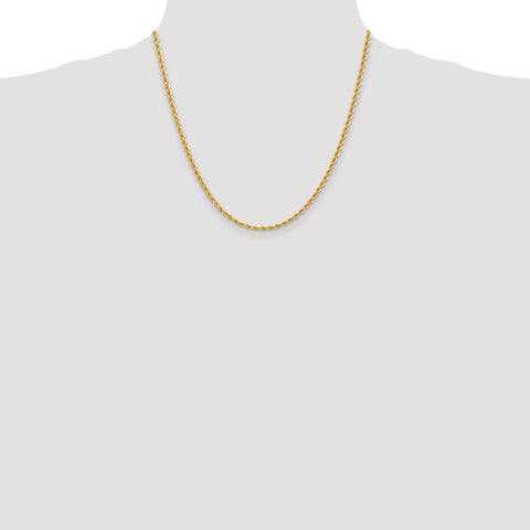 14K 2.75mm Regular Rope Chain-WBC-021S-20