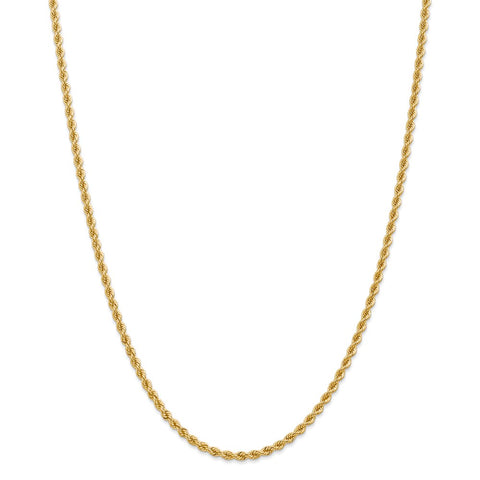 14K 2.75mm Regular Rope Chain-WBC-021S-36