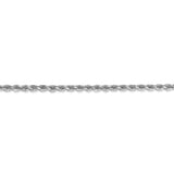 14k White Gold 2.75mm D/C Rope with Lobster Clasp Chain-WBC-021W-20
