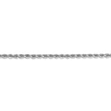 14k White Gold 2.75mm D/C Rope with Lobster Clasp Chain-WBC-021W-24