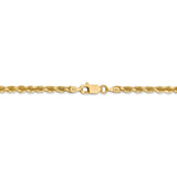 14k 3mm D/C Rope with Lobster Clasp Chain-WBC-023L-8