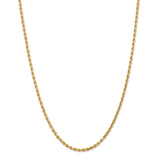 14k 3mm D/C Rope with Lobster Clasp Chain-WBC-023L-18