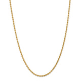 14k 3mm D/C Rope with Lobster Clasp Chain-WBC-023L-26