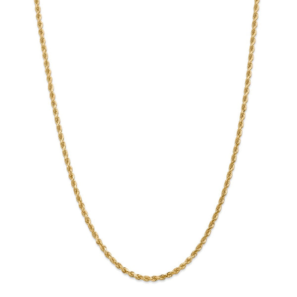 14k 3mm D/C Rope with Lobster Clasp Chain-WBC-023L-20