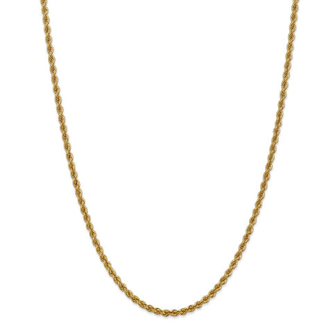 14k 3mm Regular Rope Chain-WBC-023S-28