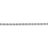 14k White Gold 3mm D/C Rope with Lobster Clasp Chain-WBC-023W-8