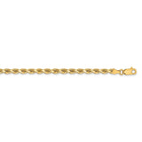 14k 3.25mm D/C Rope with Lobster Clasp Chain-WBC-024L-28