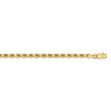 14k 3.25mm D/C Rope with Lobster Clasp Chain-WBC-024L-16