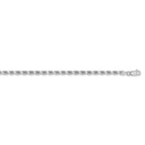 10k White Gold 3.25mm Diamond-cut Rope Chain-WBC-10K024W-28