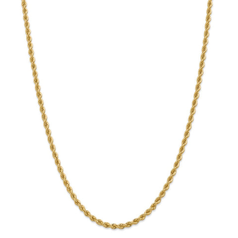 14k 3.65mm Regular Rope Chain-WBC-025S-26