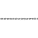 14k White Gold 3.5mm D/C Rope with Lobster Clasp Chain-WBC-025W-9