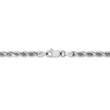 10k White Gold 3.5mm Diamond-cut Rope Chain-WBC-10K025W-7