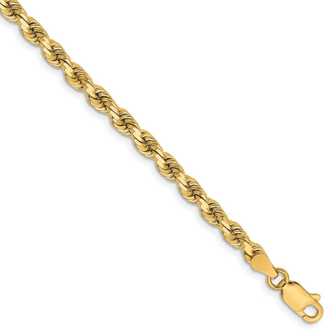 14K 3.75mm D/C Rope with Lobster Clasp Chain-WBC-027L-8