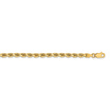 14K 3.75mm D/C Rope with Lobster Clasp Chain-WBC-027L-26
