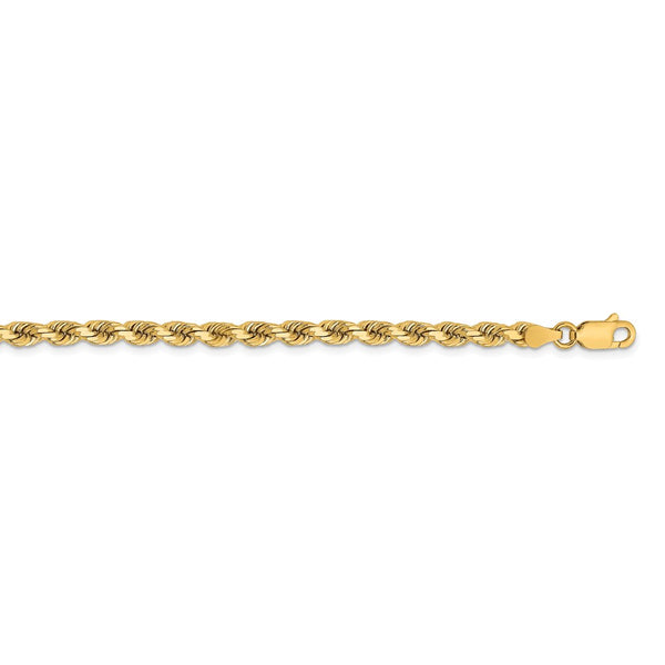 14K 3.75mm D/C Rope with Lobster Clasp Chain-WBC-027L-28
